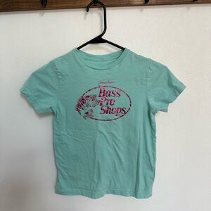 Bass Pro Shops Kids' Mint Tee with Pink Metallic Logo
